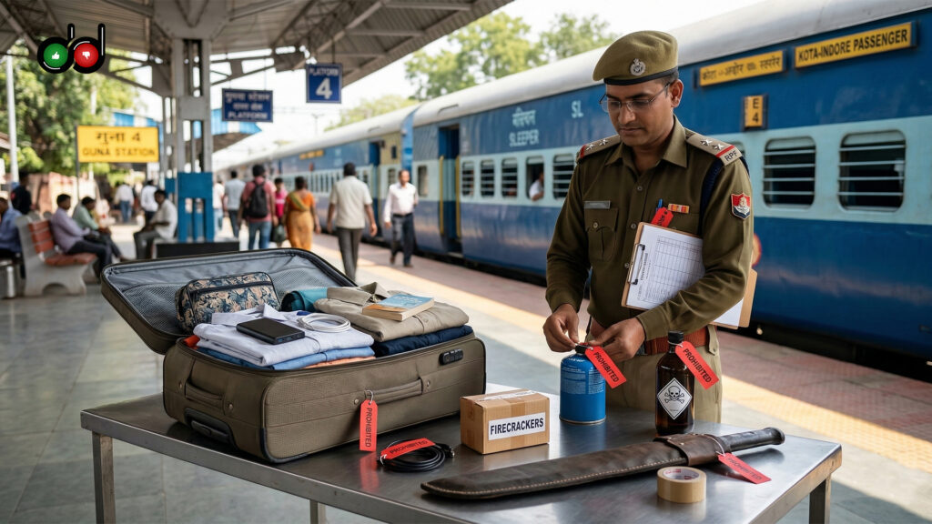 prohibited items in train