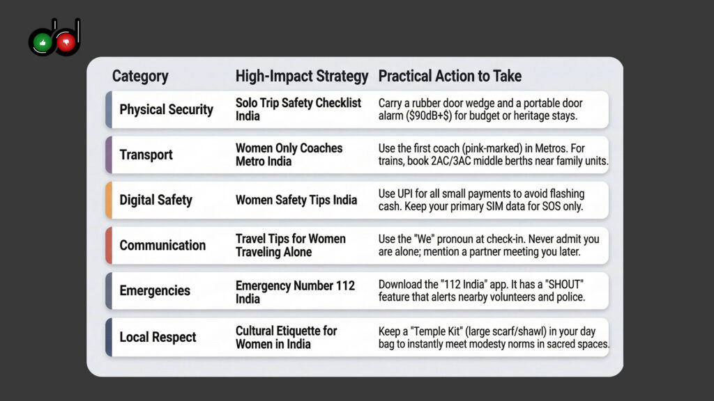 Tips for Solo Women Travel India 2026